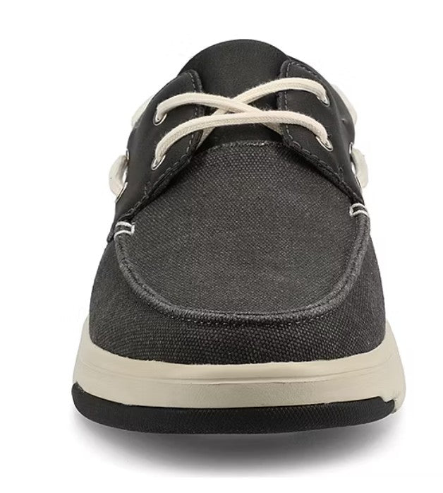 Vance Co Catamaran Mens Size 9.5, Round Slip-On Boat Shoes, Black, New (NO BOX)