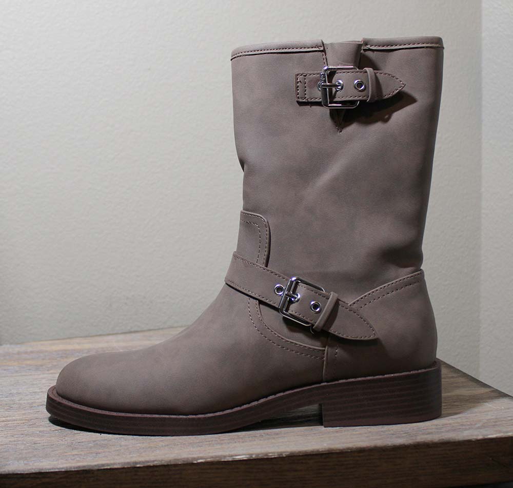 Dolce Vita Ladies' Size 9, Moto Style Boots, Dark Taupe, Customer Return