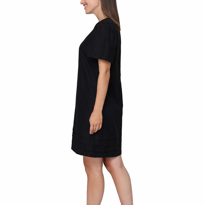 Nicole Miller Ladies' Size Small Linen Blend Dress, Black, Customer Return