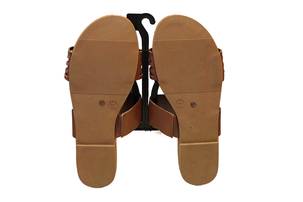 a.n.a Women's Size 9, Double Band Slip-on Slide Flat Sandals, Cognac NWT