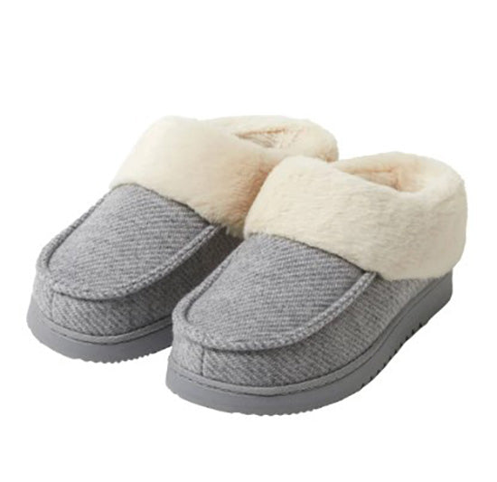 Dearfoams Ladies Size XL (11/12) Slippers, Light Heather Grey, Customer Return