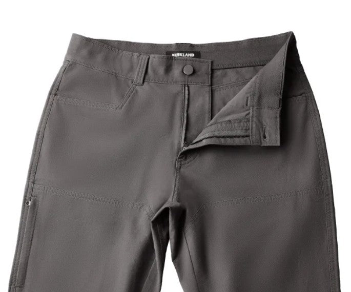 Kirkland Signature Men’s Size 40Wx30L Stretch Tech Pants, Gray