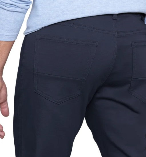 English Laundry Men's Size 32 x 30 4-Way Stretch Straight Fit Pants, Blue