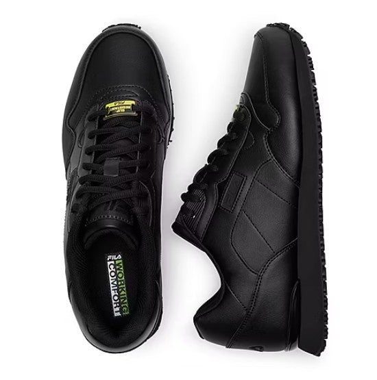 FILA Envie Slip-Resistant Men's Size 9.5, Athletic Walking Shoes, Black