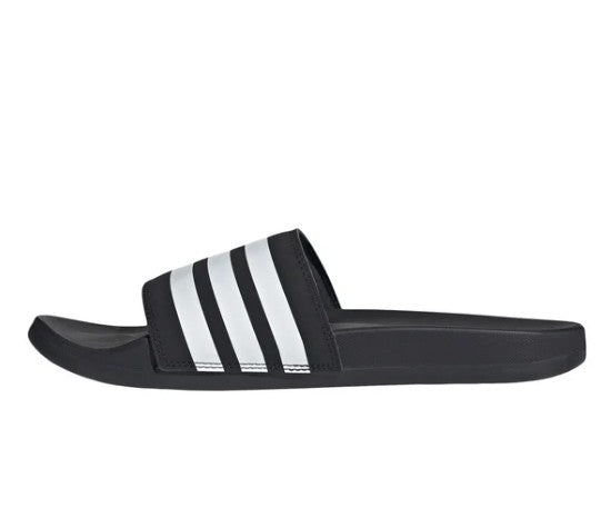 adidas Adilette Size Men 9/Women 10 Comfort Slide Sandal, Black & White, Grade A