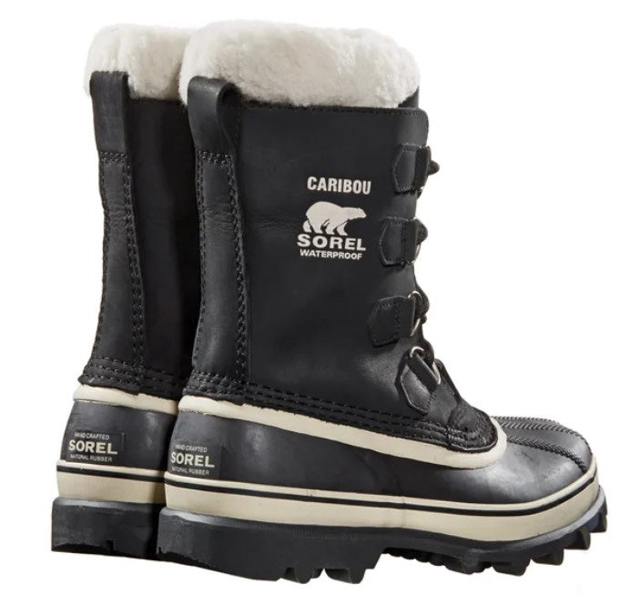 Sorel Ladies' Size 7 Caribou Waterproof Winter Boots, Black, New in Box