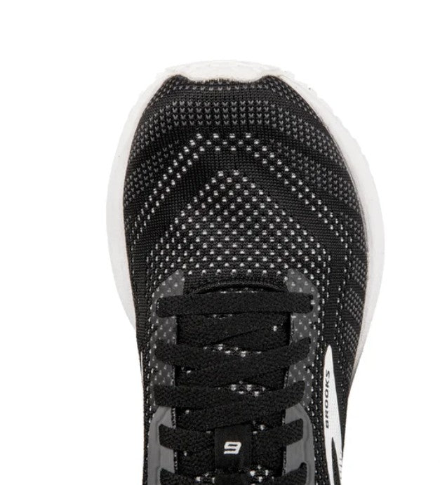 Brooks Women's Size 6.5 Revel 6 Athletic Shoes, Black (Black/Blackened Pearl/White)