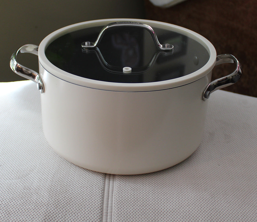 GreenPan Eras Ceramic Non-Stick 5.7 Quart Covered Casserole Stockpot
