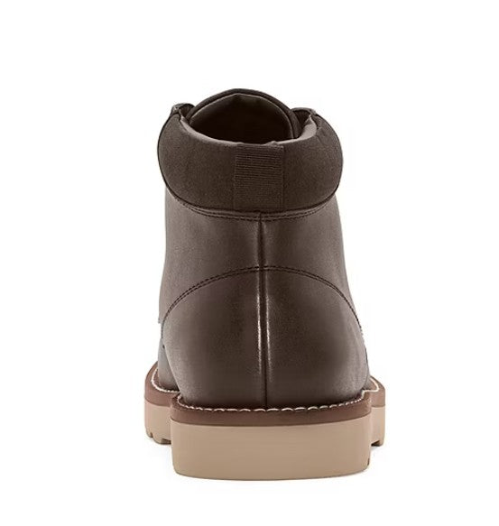 mutual weave Mens Size 8.5, Drew Moc Toe Lace Up Ankle Boots, Saddle (Brown)