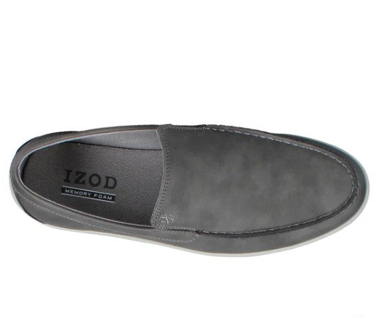 Izod Men's Size 9.5, Seapoint Slip On Shoes, Gray, New (NO BOX)