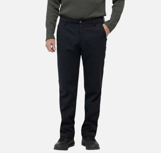 Magnum Men’s Size 32W x 32L Microfleece Lined Water Repellant Work Pants, Black