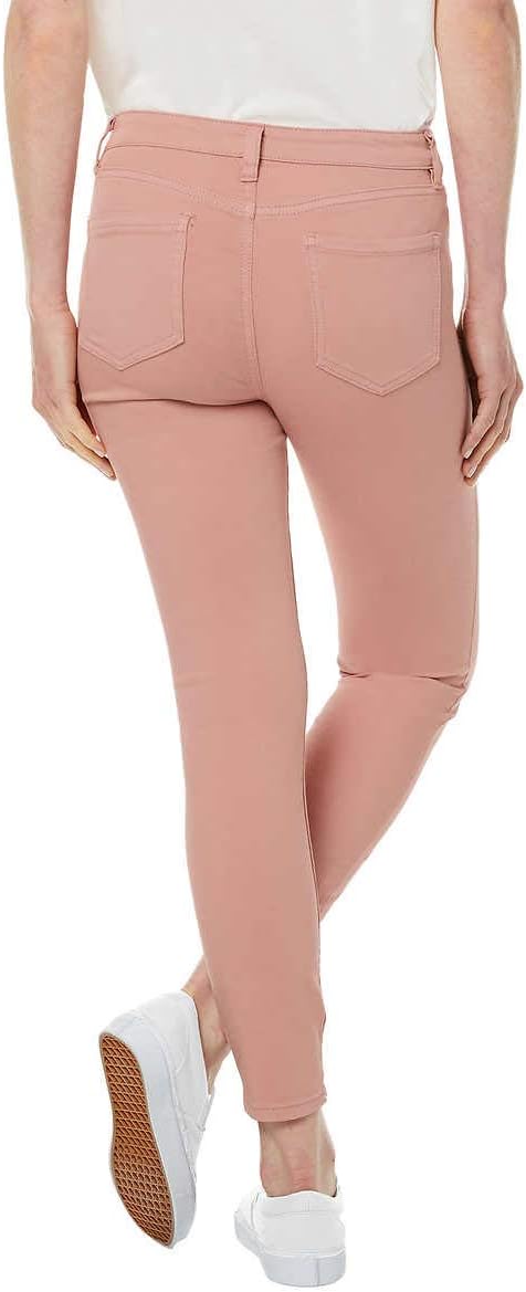 Buffalo Ladies' Size 12 Aubrey Mid-Rise Stretch Super Soft Ankle Pant, Pink, Customer Return