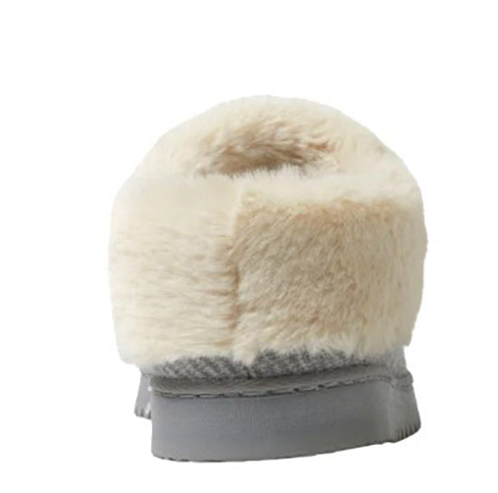 Dearfoams Ladies Size XL (11/12) Slippers, Light Heather Grey, Customer Return