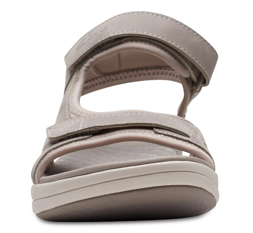 Clarks Women's Size 7.5, Cloudsteppers Mira Bay Strappy Sport Sandals, Stone