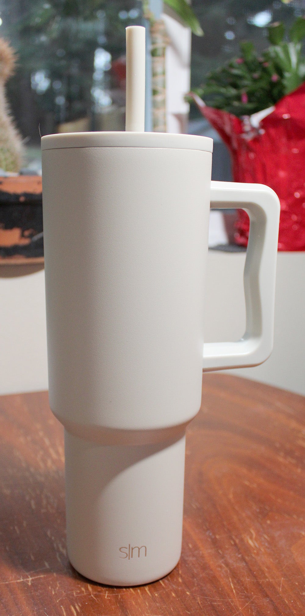 Simple Modern Trek Tumbler, 40oz with Lid & Straw, Almond