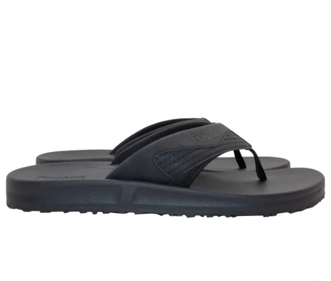 Flojos Men's Size 10, Flip Flops Thongs Sandals, Black