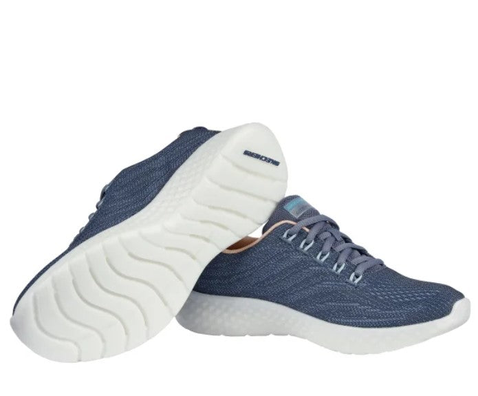 Skechers Ladies' Size 7, Lite Foam Sneakers Shoes, Blue, Grade A
