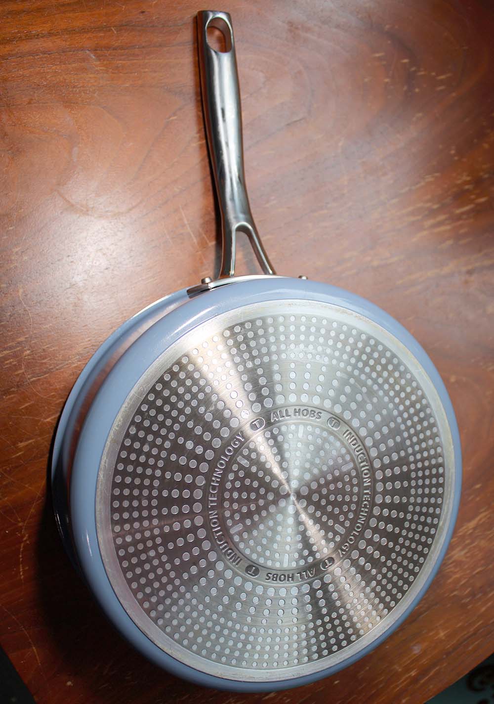 T-fal Excellence Ceramic Non-Stick 3.25-qt Covered Sautepan, Blue, Pre-owned