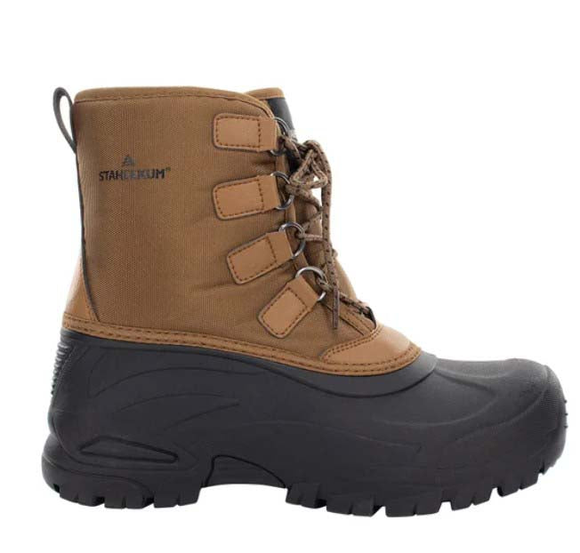 Staheekum Men's Size 8 Snow Boots Cold Rated -20, Brown, New in Box