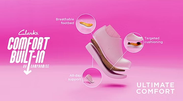 Clarks Women's Size 7, Ashland Slip-on Bubble Loafers Leather Shoes, Black