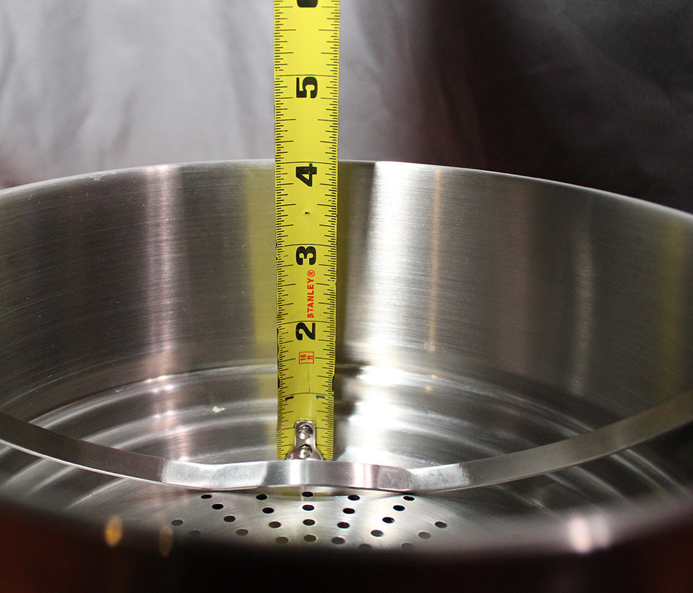 Tramontina Strainer Steamer Basket, Stainless Steel with Handle, 8" diameter