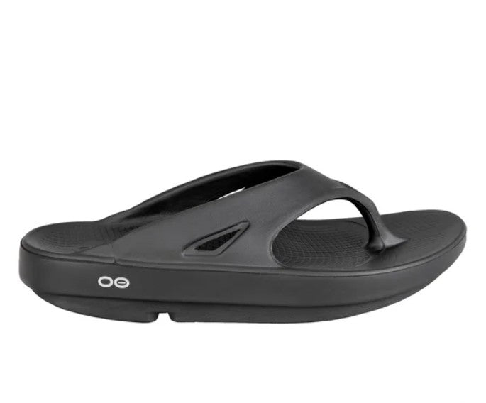 OOFOS Unisex Size Men's 10/Women's 12, OOriginal Sandals, Black