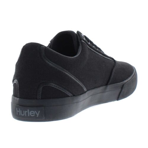Hurley Arlo Men's Size 9.5 Canvas Lace-up Shoes, Black New (NO BOX)