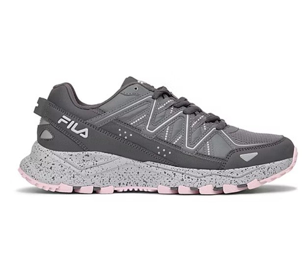 FILA Firetrail Evo Trail Womens Size 9, Walking Shoes, Gray/Pink, Grade A