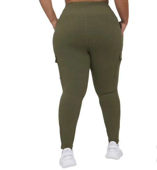 Hurley Ladies' Size X-Small (0-2) Cargo Tights Stretch Leggings, Green