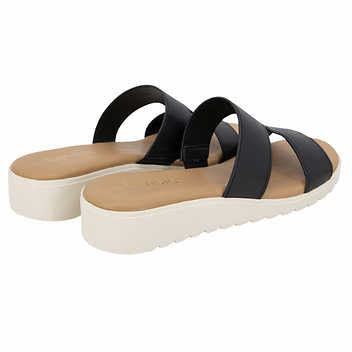 Kensie Ladies' Size 10, Elena H Band Sandal, Black, Grade A