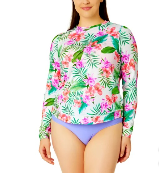 Hurley Ladies' Size XL (14) Long Sleeve Sun Protection Shirt UPF 50+