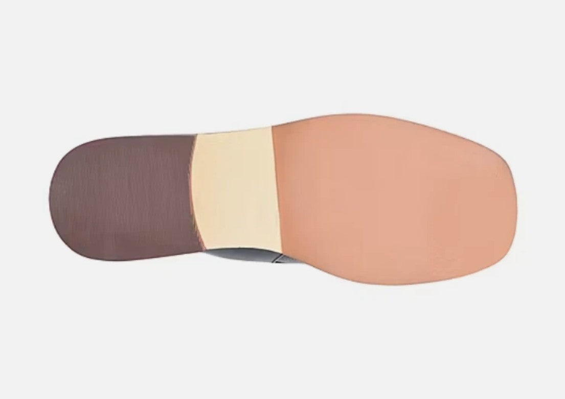 Korks Theodore Women's Size 8 M, Moc Monk Strap Loafers, Black/Cream Combo