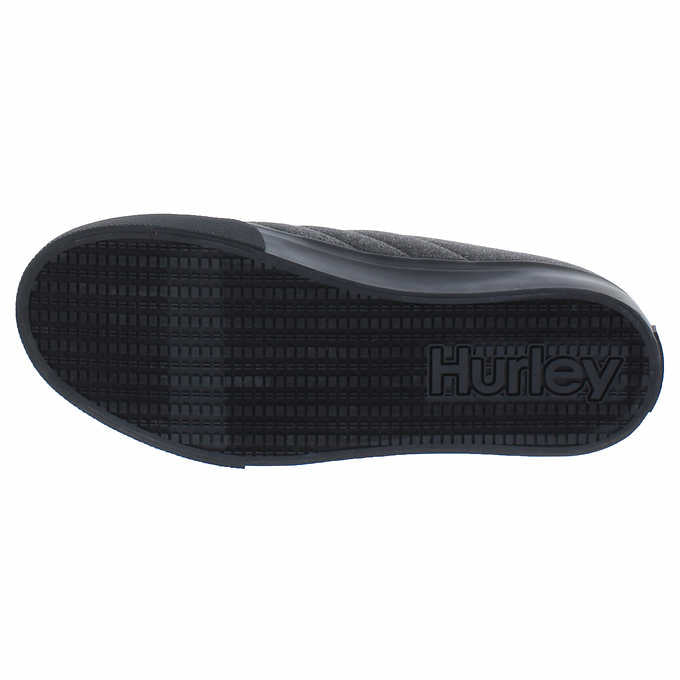 Hurley Men's Size 9 Arlo Puff Clog Shoe Slipper, Gray, Customer Return