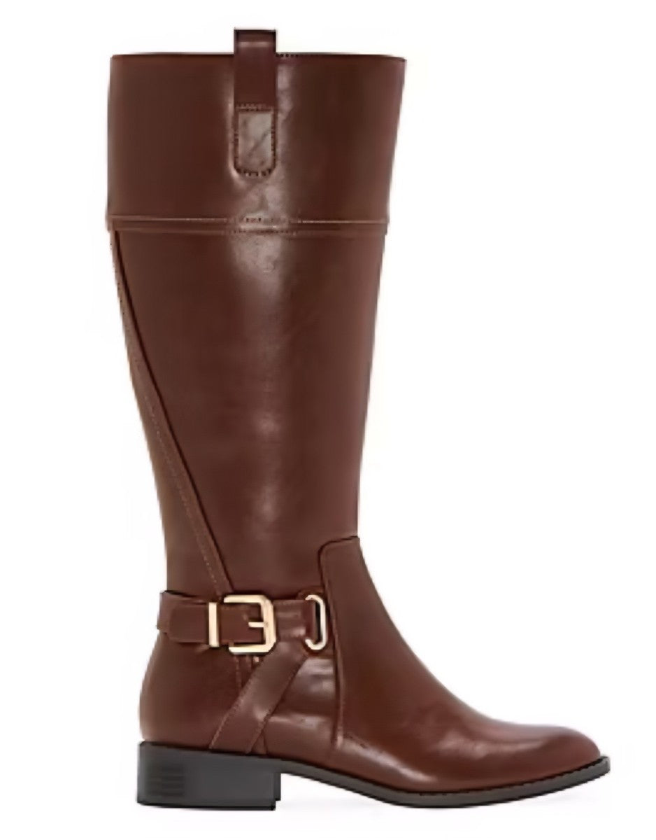 St. John's Bay Women's Size 7.5 M, Roslyn Wide Calf Stacked Heel Riding Boots