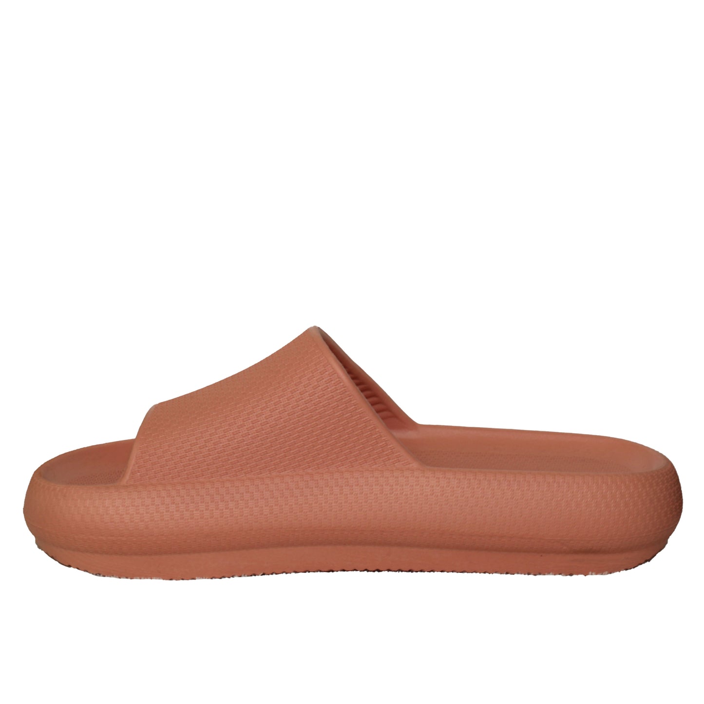 32 Degrees Women's Size Medium (7.5-8.5) Cushion Slide Shower Sandal, Orange, Customer Return
