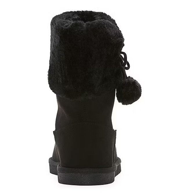 Thereabouts Little Kid Size 13, Girls Willa Faux Fur Lined Winter Boots, Black