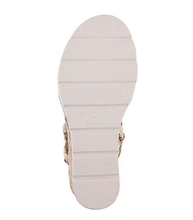 Mia Amore Women's Size 8, Tyrah Raffia Wedge Heel Sandals, Natural