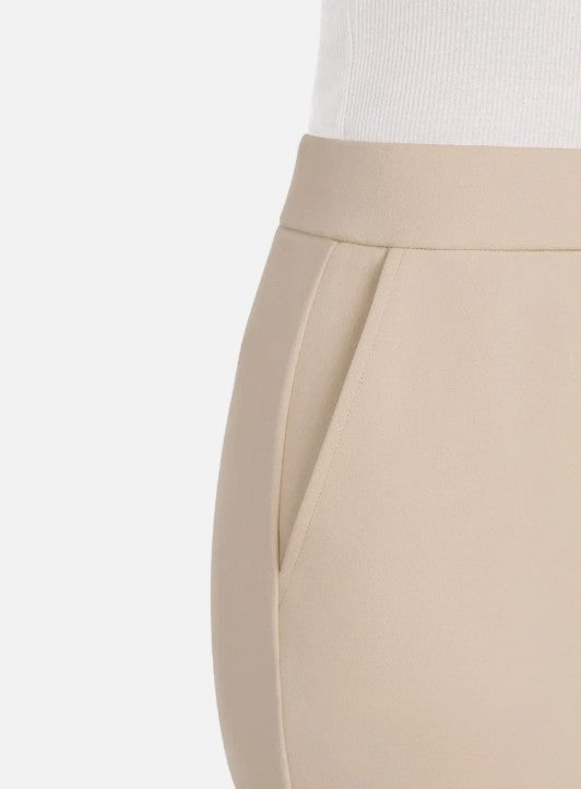 Hilary Radley Ladies' Size Small (4-6) Crepe Pull-On Pants, Beige