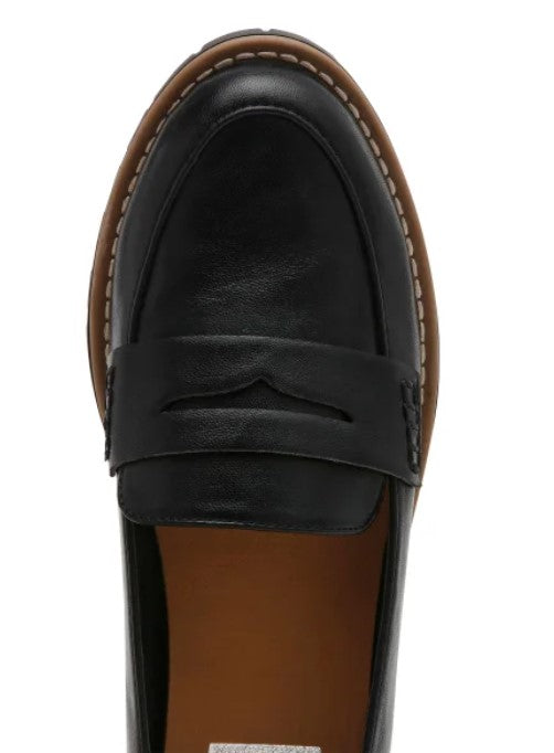 DV by Dolce Vita Ladies' Size 8 Lug Loafer Shoes, Black, Customer Return