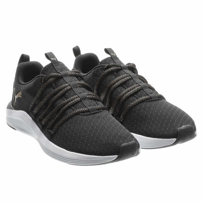 Puma Ladies' Size 7.5, Prowl Knit Shoe Sneaker, Black, Grade A