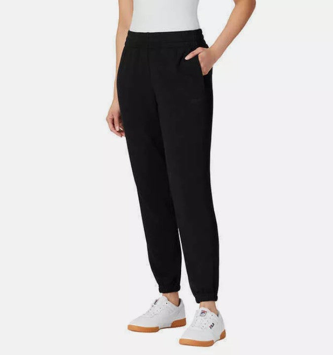 FILA Ladies' Size Small French Terry Jogger Pants Sweatpants, Black