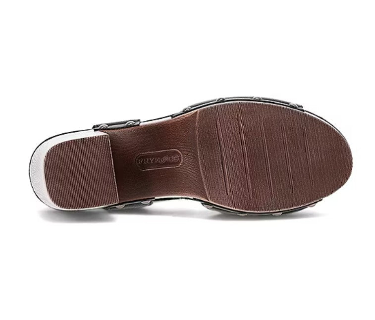 Frye and Co. Women's Size 8.5 M, Girard High Block Heeled Sandals, Black