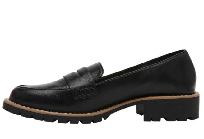 DV by Dolce Vita Ladies' Size 8 Lug Loafer Shoes, Black, Customer Return