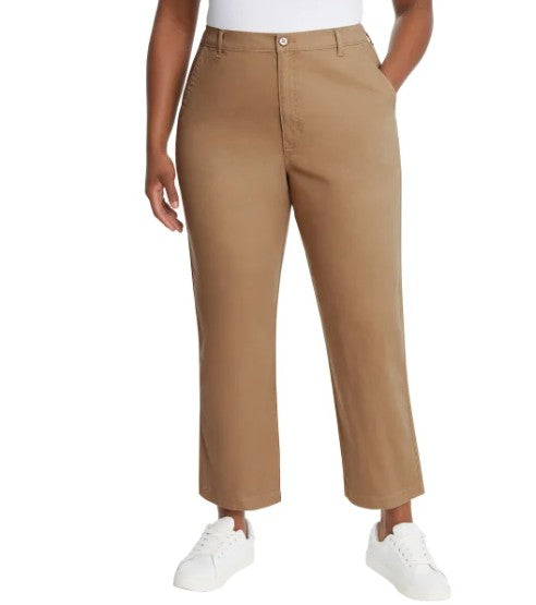 G.H. Bass & Co. Ladies' Size 10 Chino Pants Ankle Length, Brown