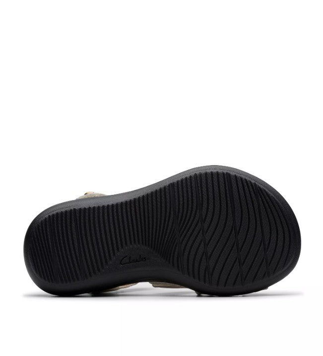 Clarks Women Size 7.5, Laurieann Bell Strappy Comfort Sandals, Off White Leather