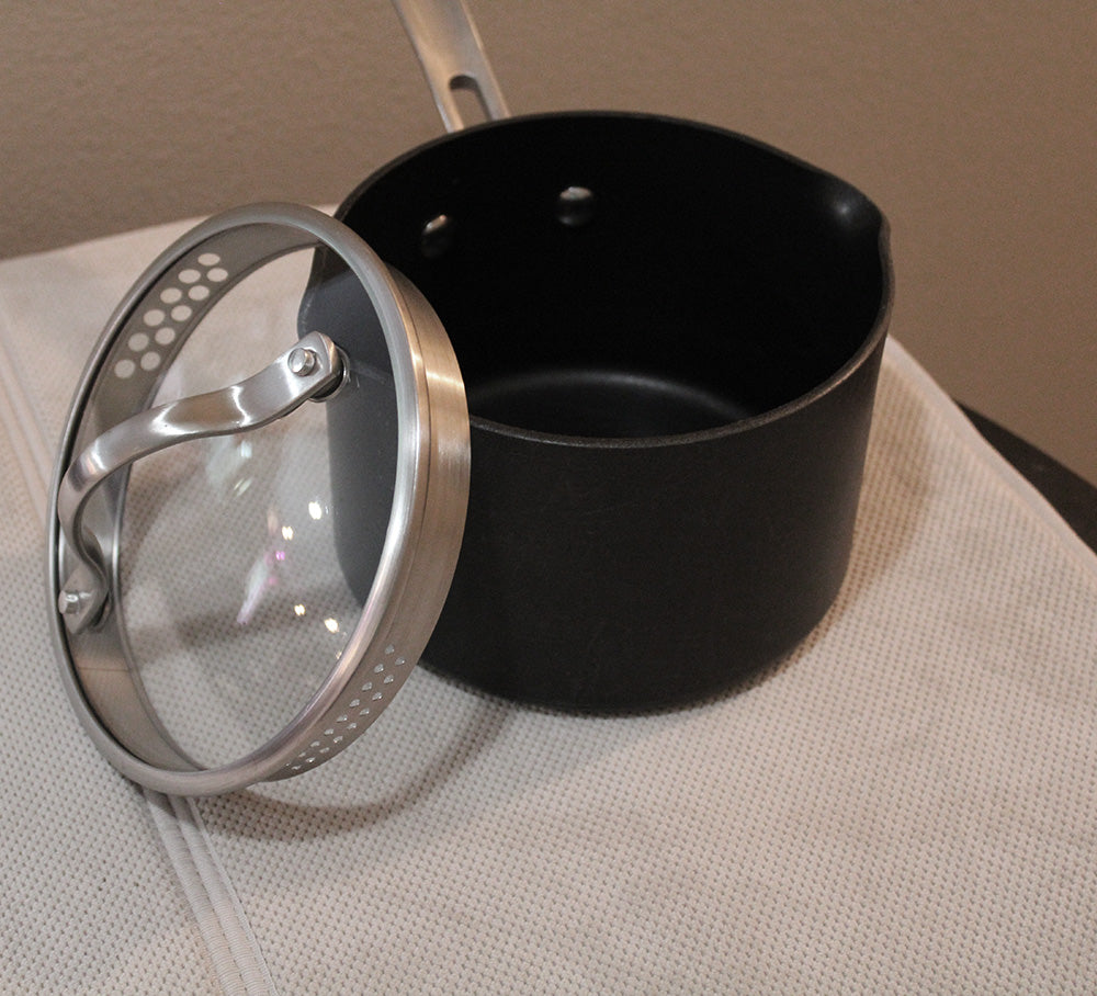 Kirkland Signature 2-qt. Covered Saucepan Non-Stick Hard Anodized Aluminum