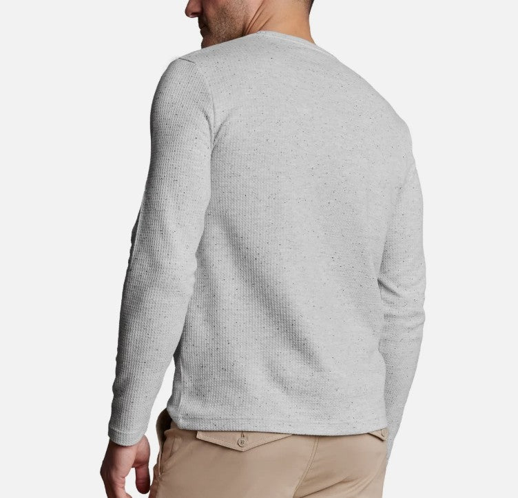 English Laundry Men's Size Medium Long Sleeve Crewneck Shirt, Gray