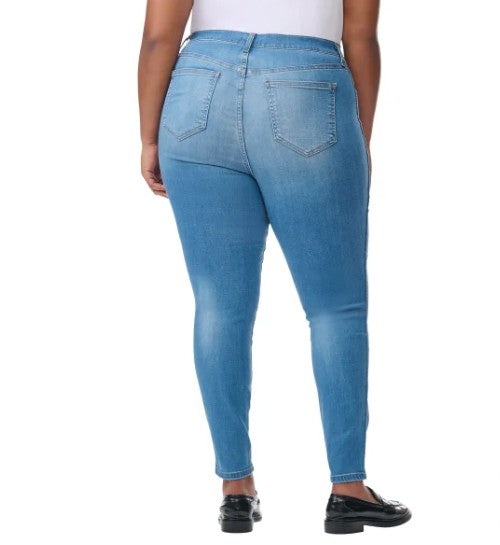 Kirkland Signature Women's Size 18 Skinny Jeans, Light Blue