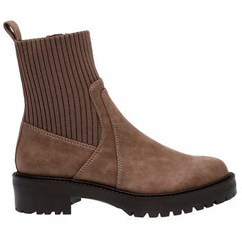 Dolce Vita Ladies' Size 7, Stretch Knit Bootie, Brown (Mushroom), Customer Return