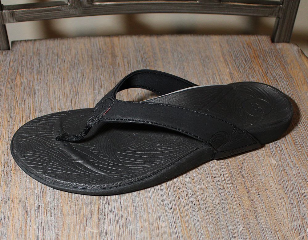 Wiivv Ladies' Size 10 Arch Support Flip Flop Sandals, Black, Pre-owned